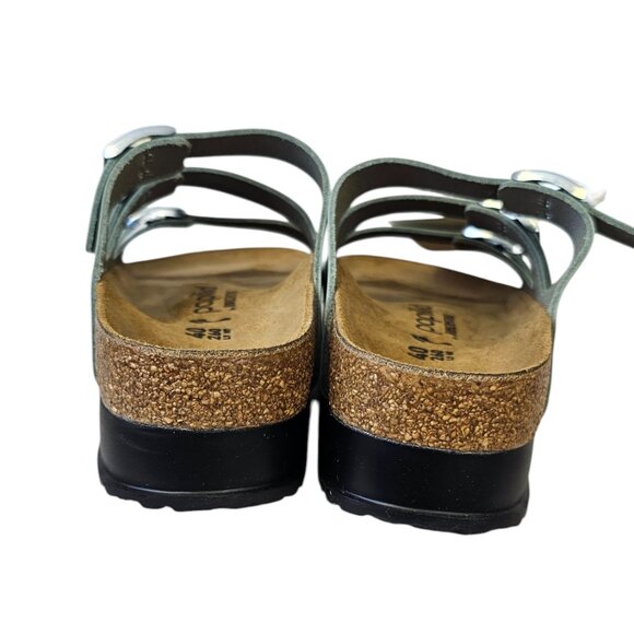 Papillio Birkenstock Florida Flex Platform Triple-Strap Sandal, Sage,Narrow 40/9 - Picture 7 of 7
